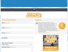 Tablet Screenshot of guttersperth.com